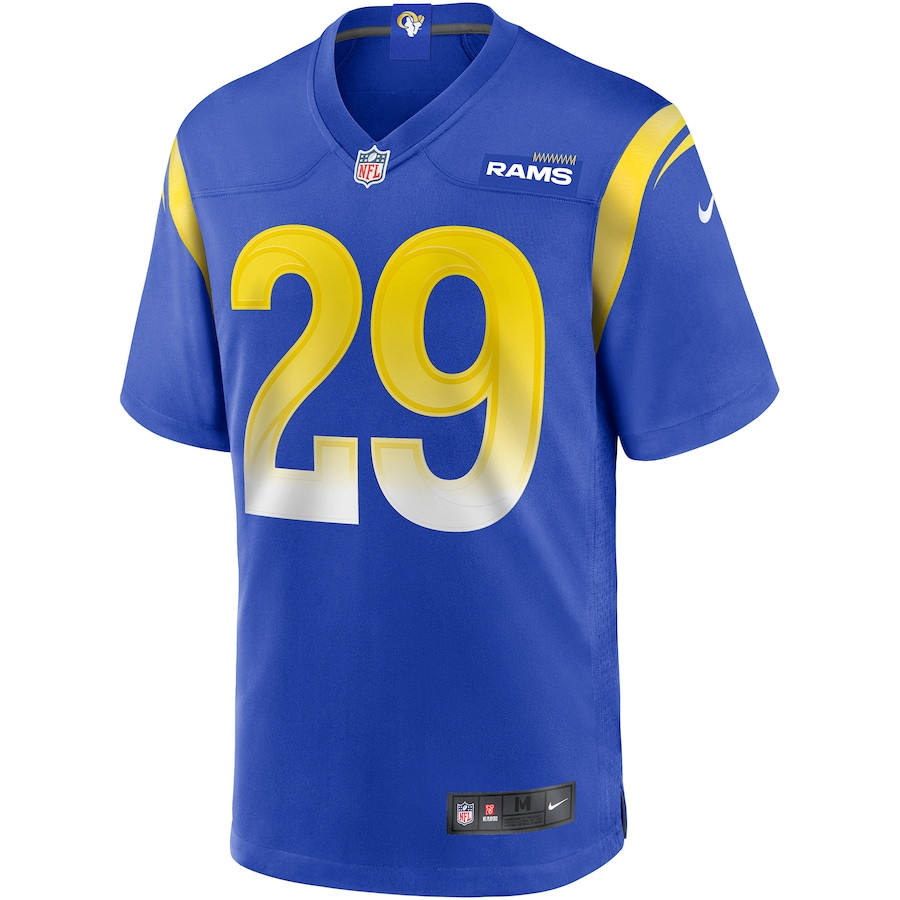 Alternative view of Eric Dickerson #29 Los Angeles Rams Game Jersey - Men's | Royal