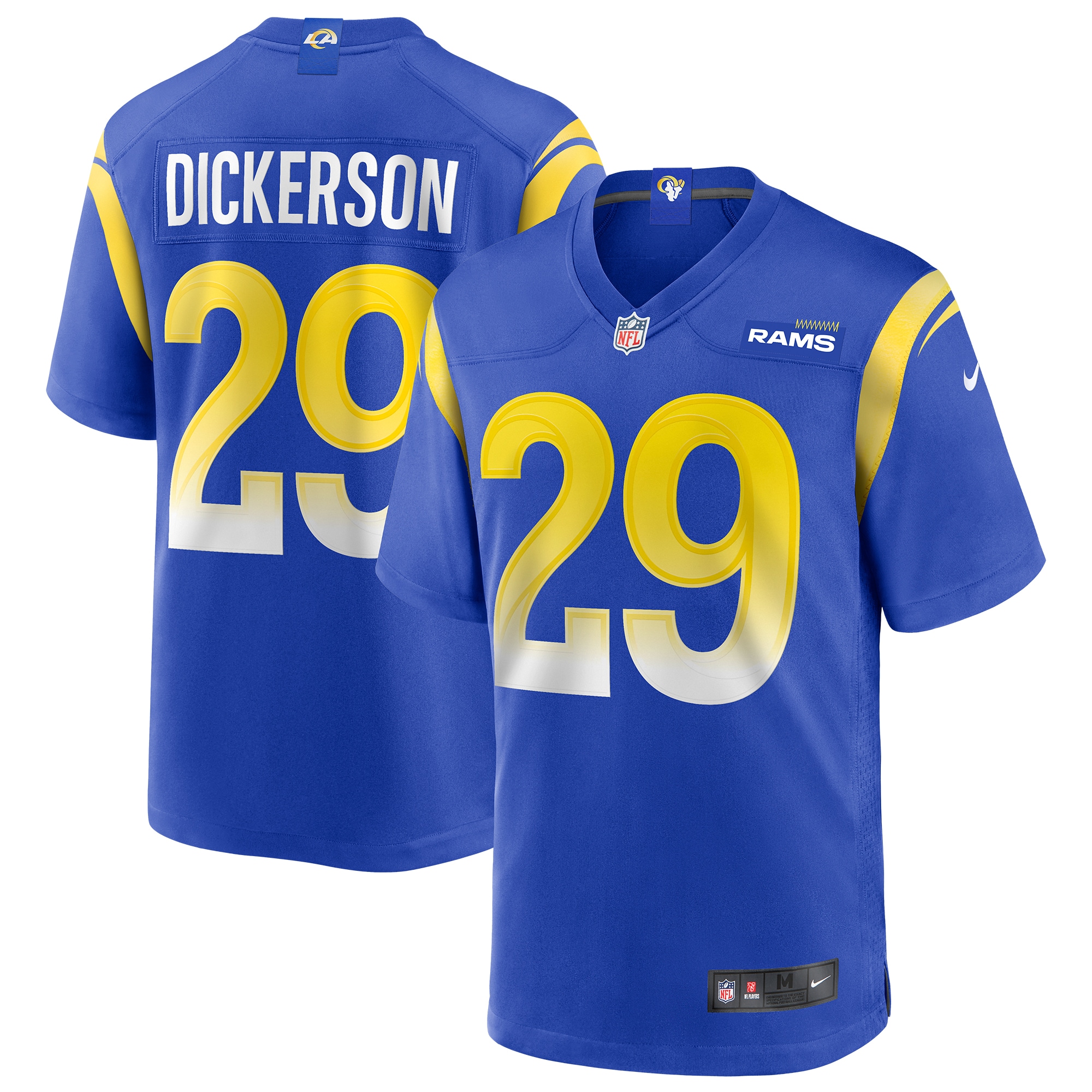 Eric Dickerson Los Angeles Rams Retired Player Game Jersey - Men's