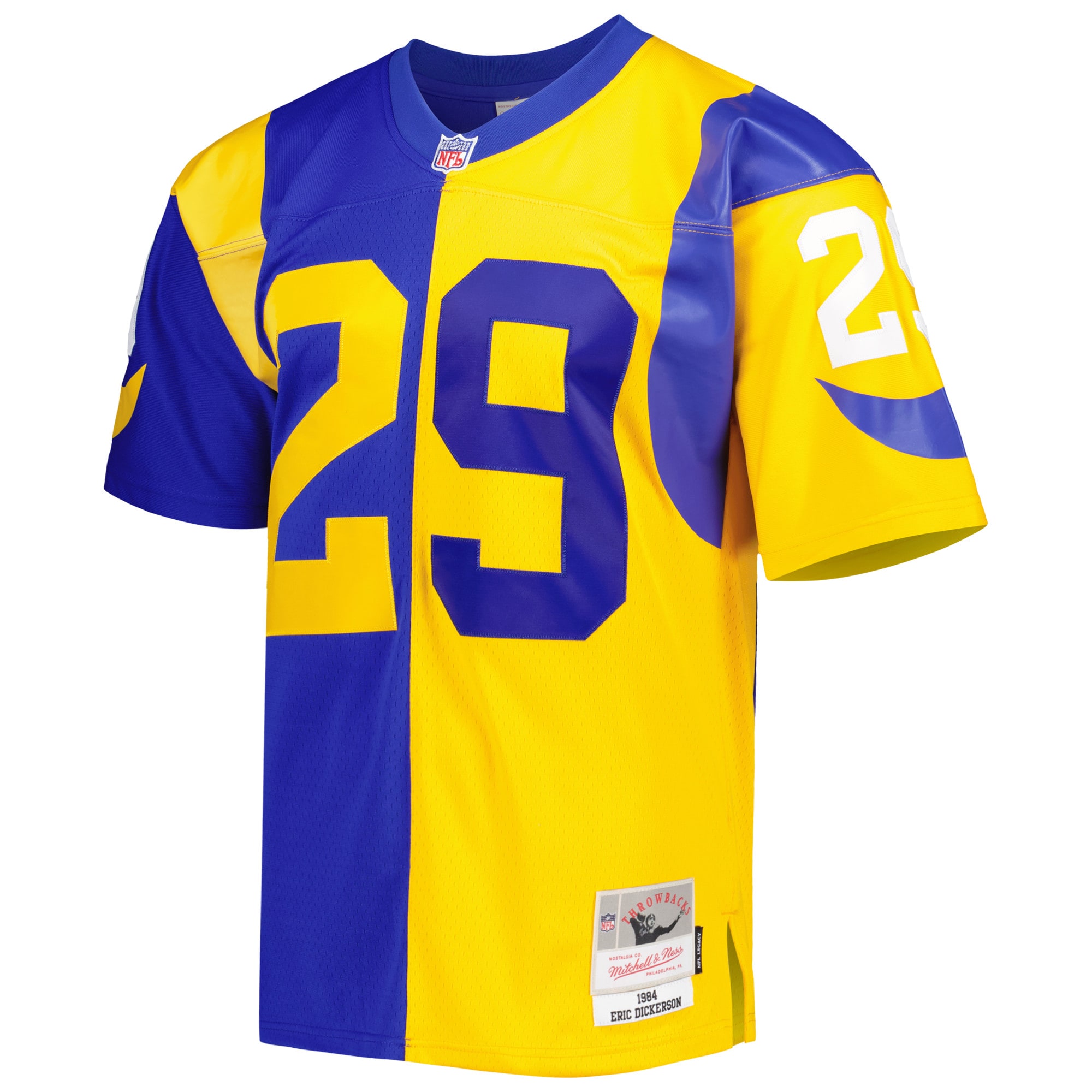 Alternative view of Eric Dickerson Mitchell & Ness Los Angeles Rams Game Jersey - Men's
