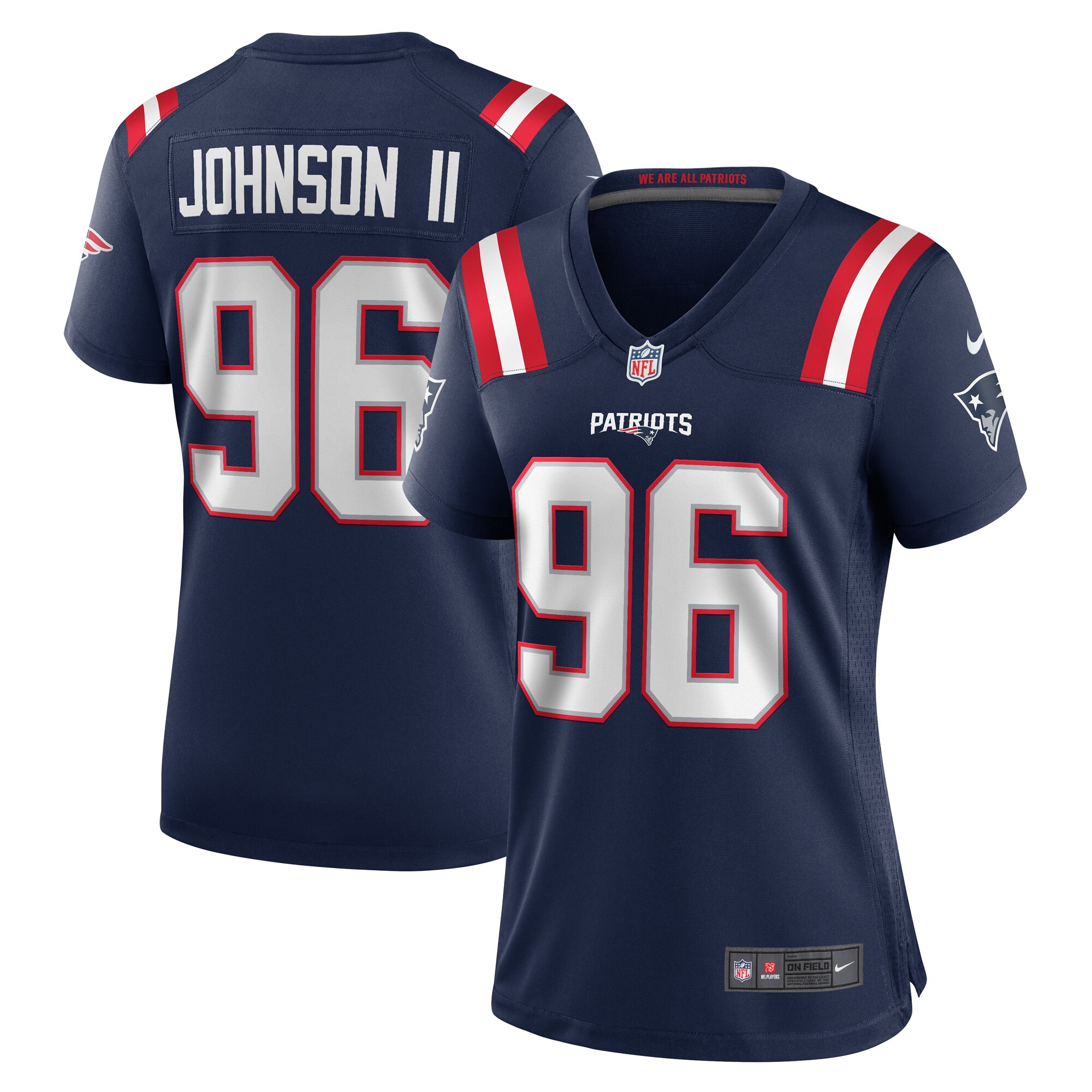 Eric Johnson II New England Patriots Game Jersey - Women's