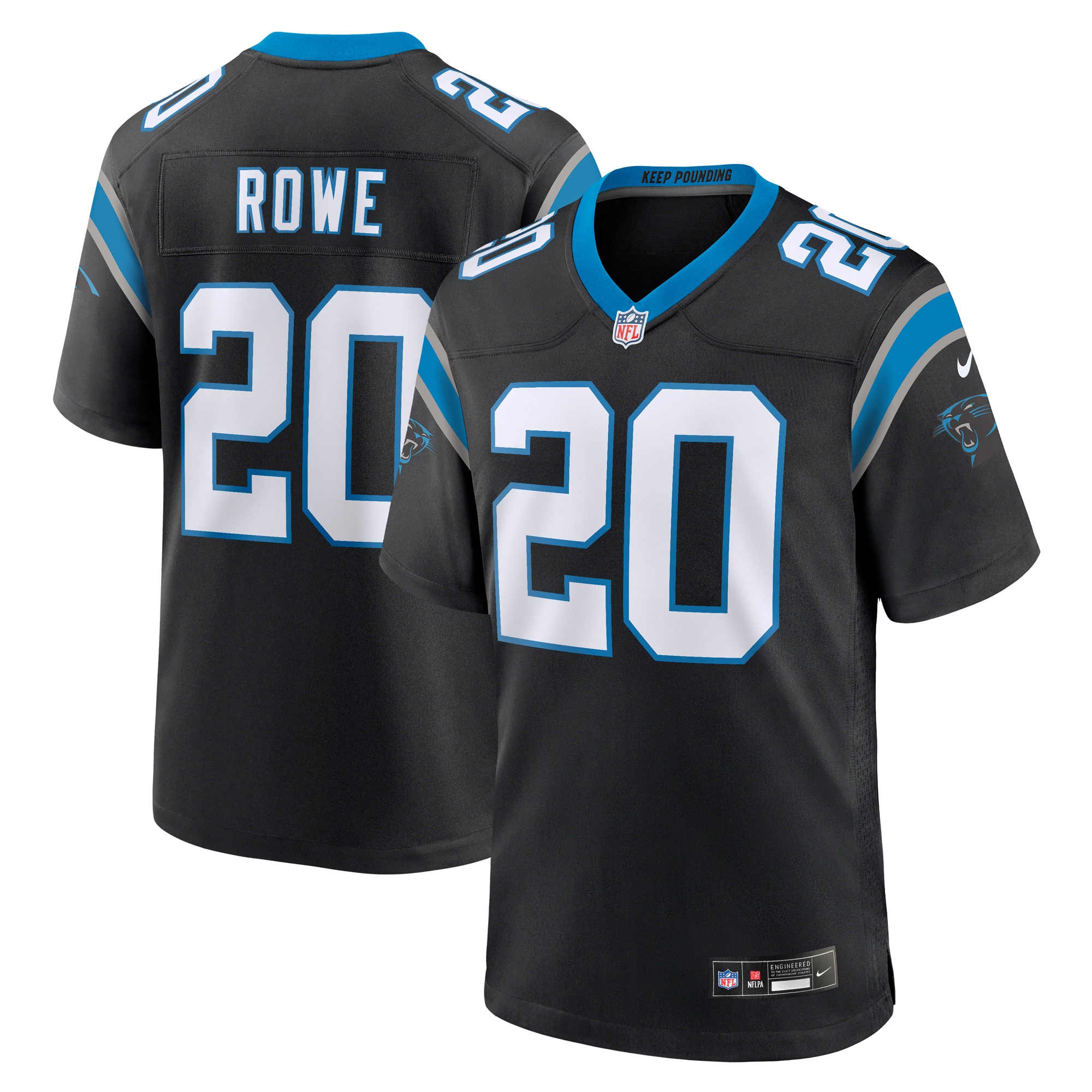Eric Rowe Carolina Panthers Game Jersey - Men's