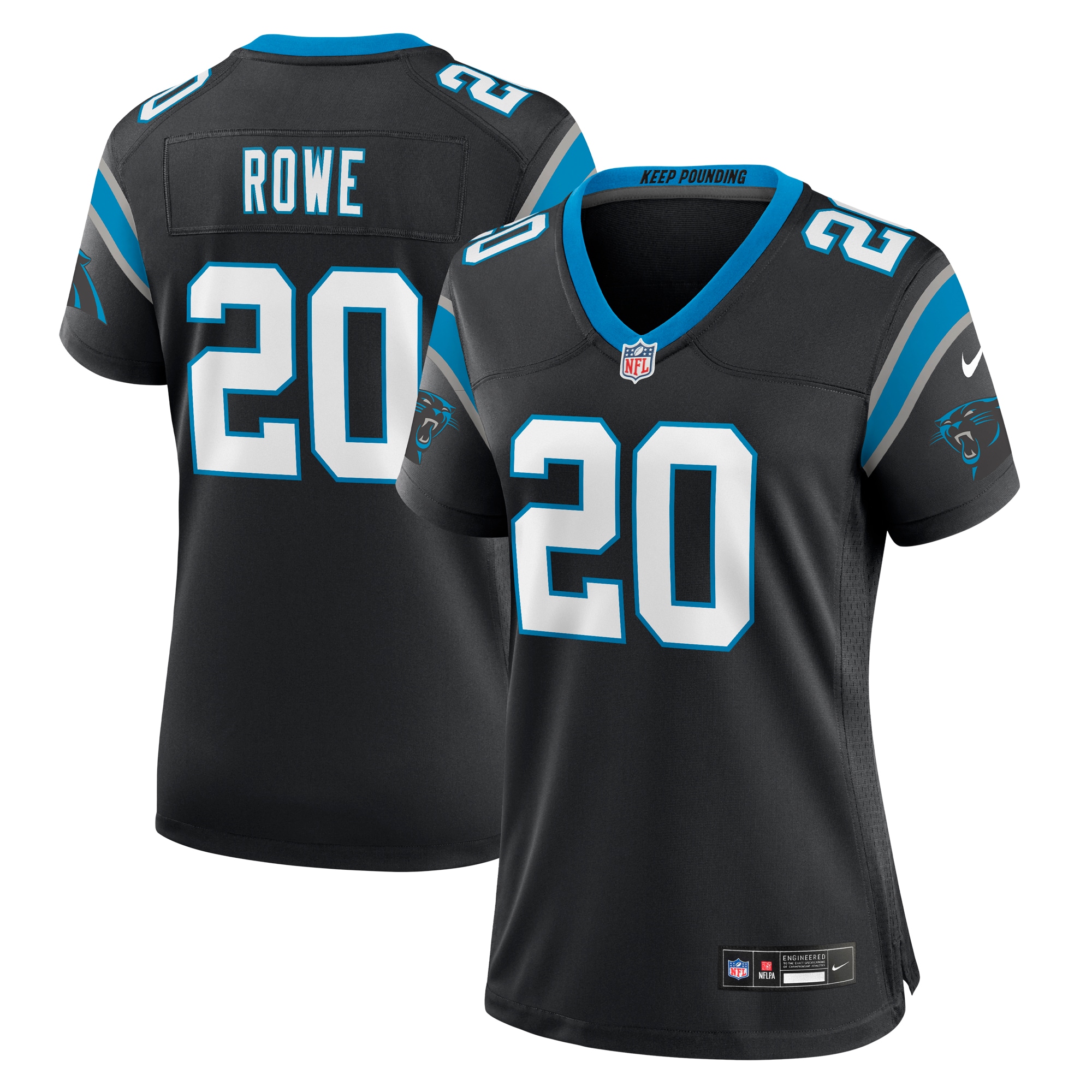 Eric Rowe Carolina Panthers Game Jersey - Women's