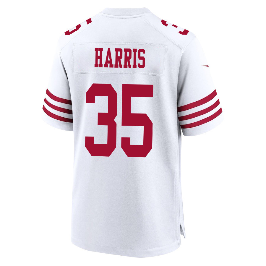 Erik Harris #35 San Francisco 49ers Super Bowl LVIII Patch Game Jersey - Men's | White - Image 3