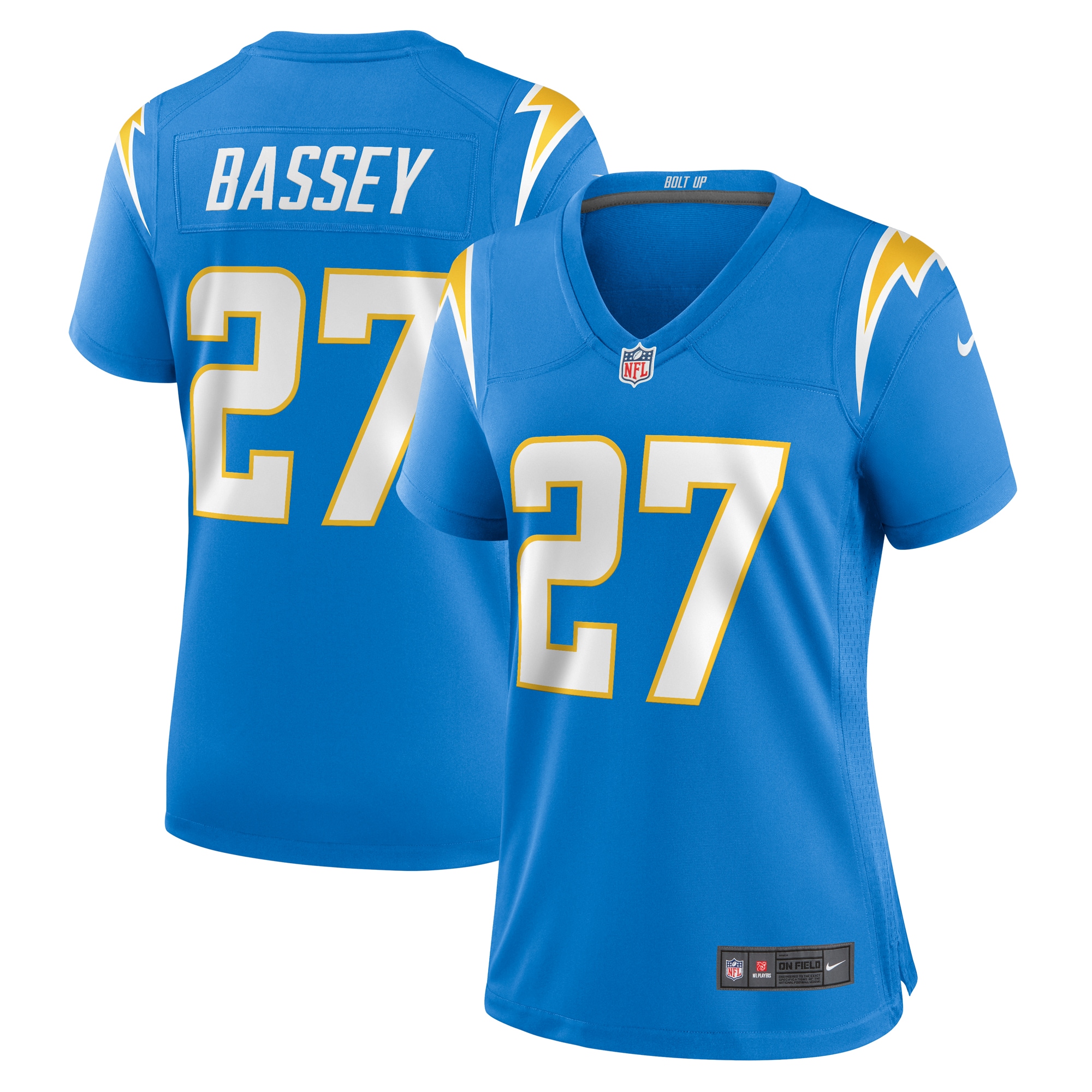 Essang Bassey Los Angeles Chargers Game Jersey - Women's