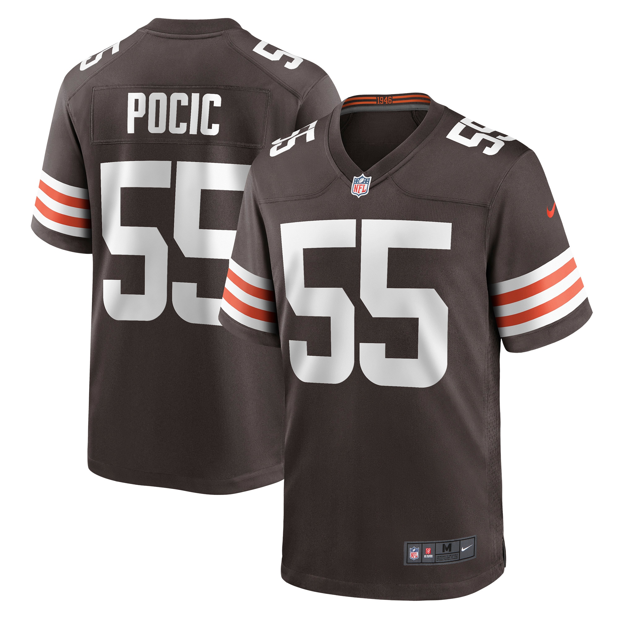 Ethan Pocic Cleveland Browns Game Jersey - Men's