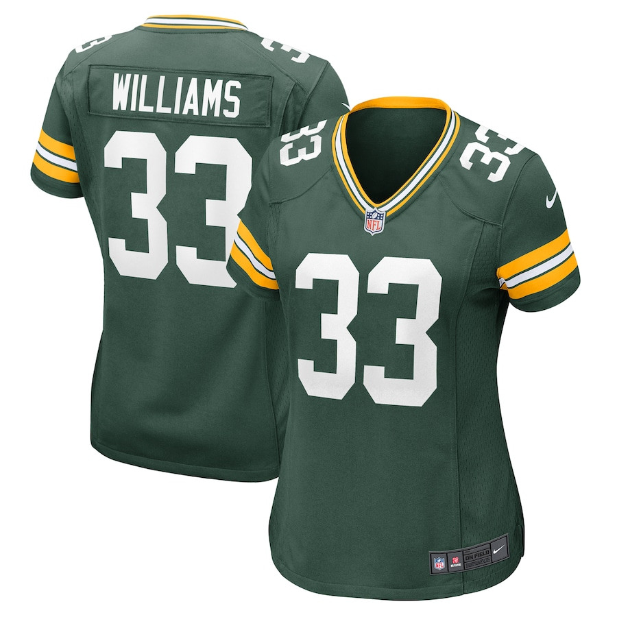 Evan Williams #33 Green Bay Packers Game Jersey - Women's | Green