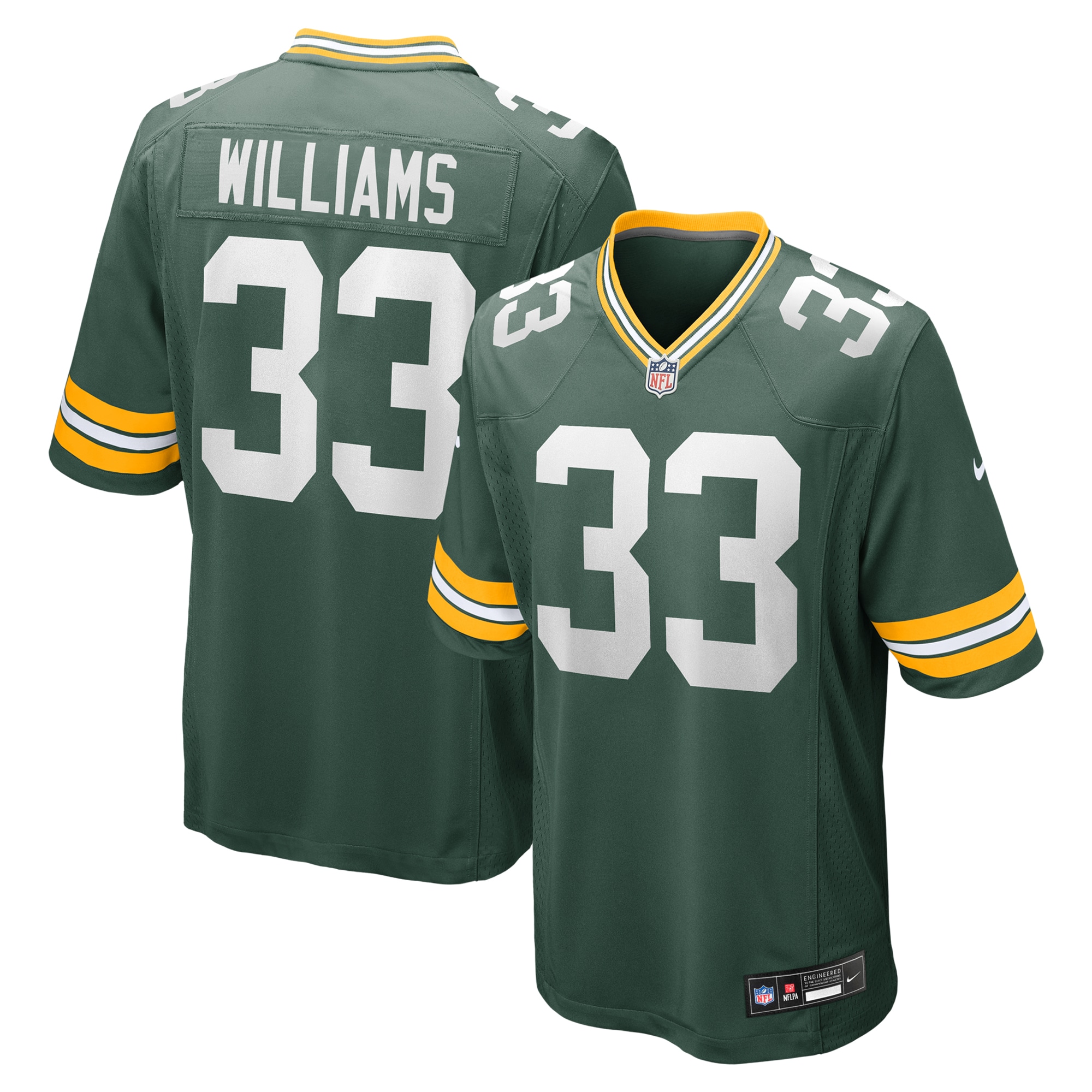 Evan Williams Green Bay Packers Game Jersey - Men's