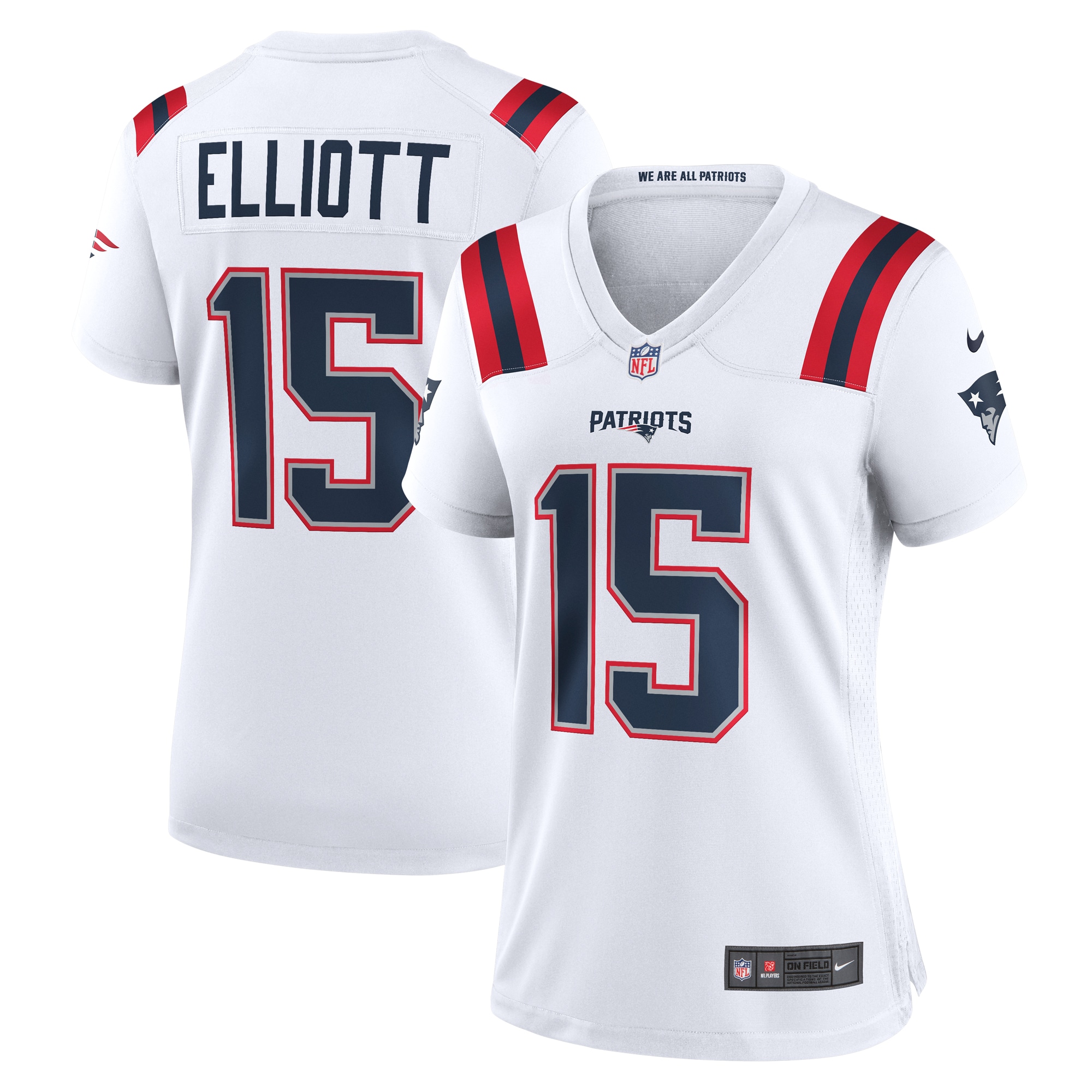 Ezekiel Elliott New England Patriots Game Jersey - Women's