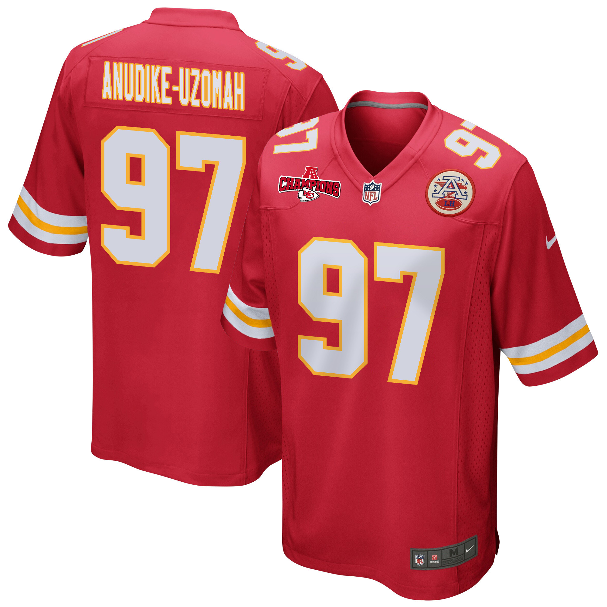 Felix Anudike-Uzomah #97 Kansas City Chiefs Game Jersey - Men's | Red
