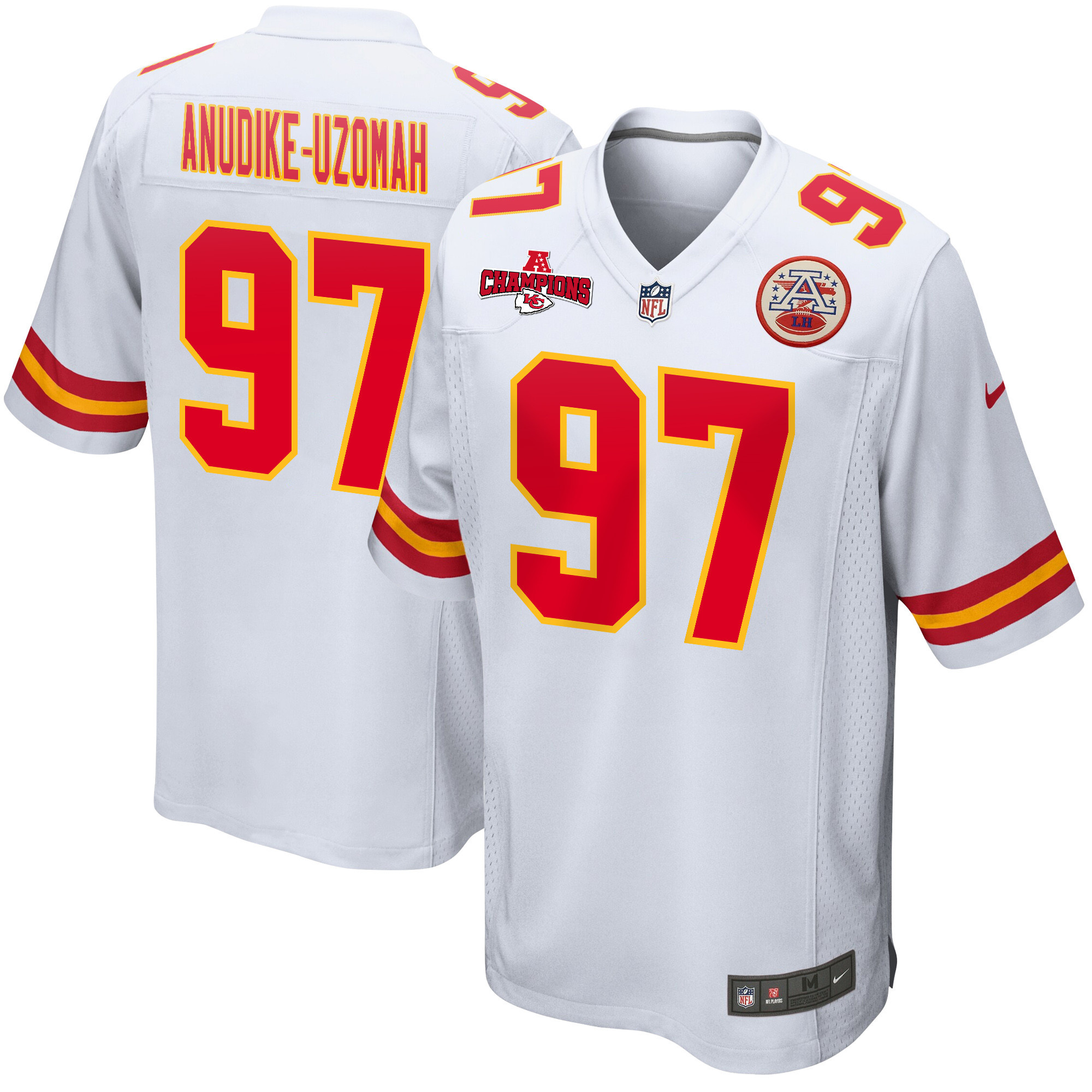 Felix Anudike-Uzomah #97 Kansas City Chiefs Game Jersey - Men's | White