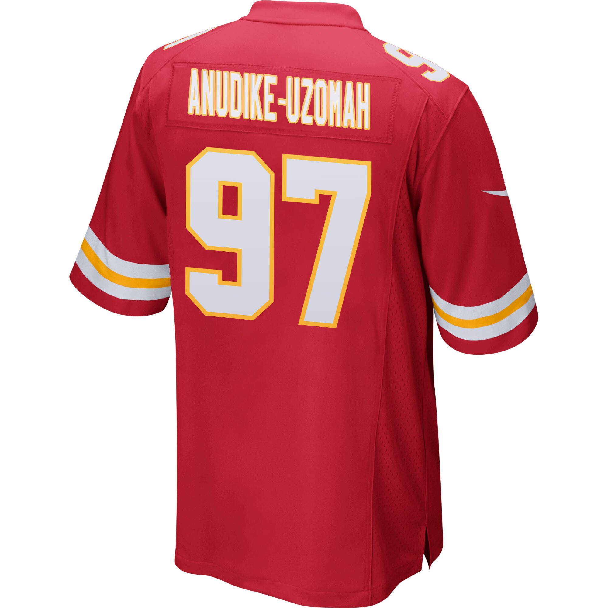 Felix Anudike-Uzomah #97 Kansas City Chiefs Super Bowl LVIII Champions 4X Game Jersey - Men's | Red - Image 3