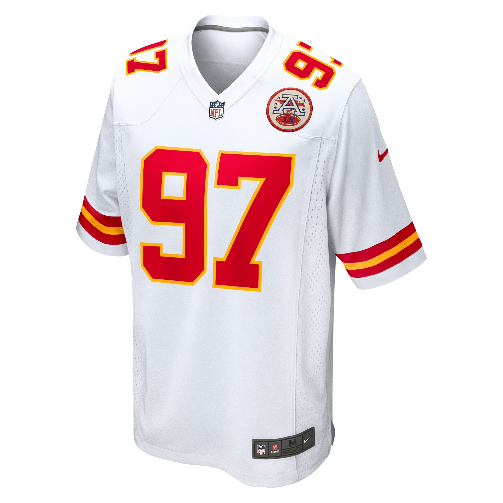Alternative view of Felix Anudike-Uzomah Kansas City Chiefs Game Jersey - Men's | Uzomah White Team Game Jersey