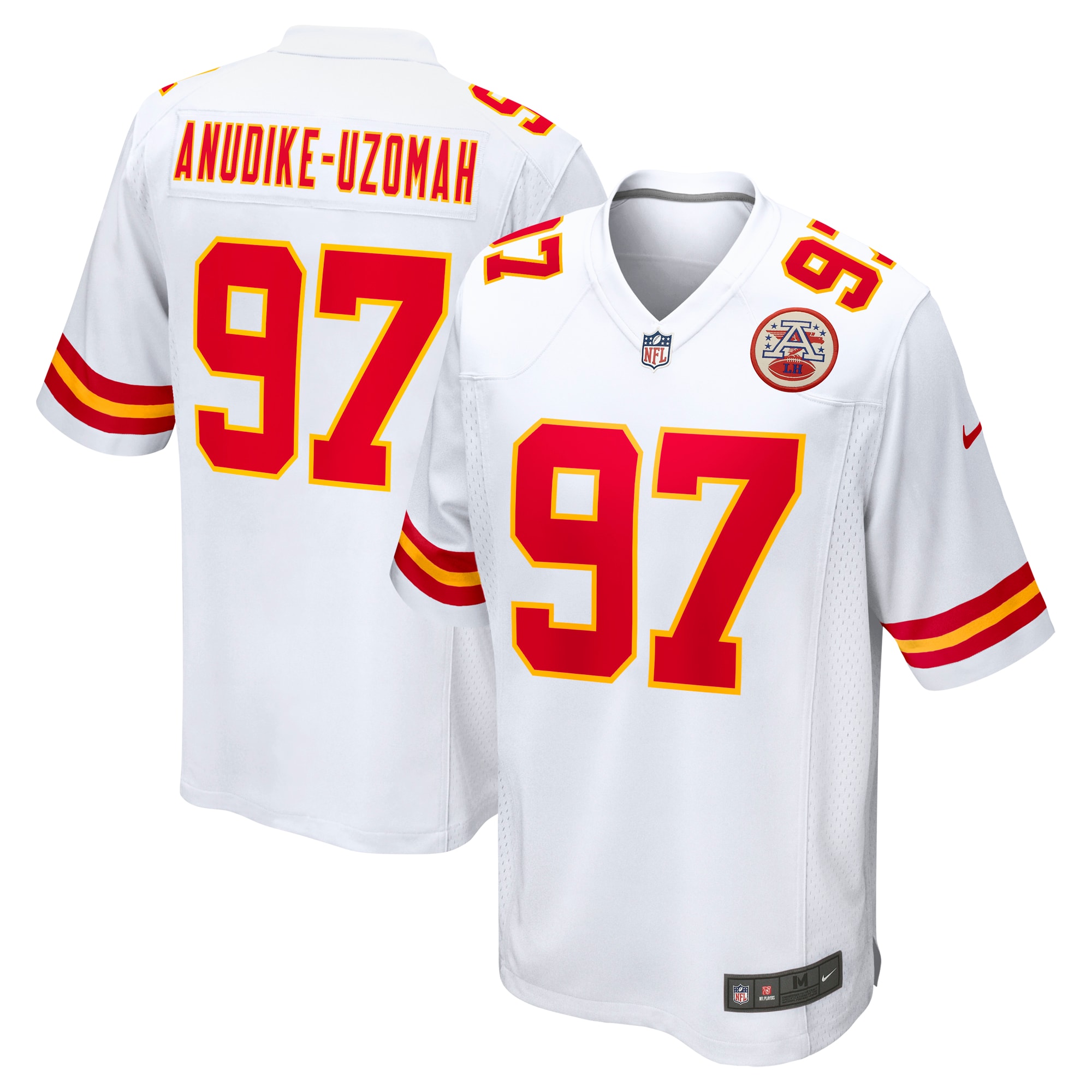 Felix Anudike-Uzomah Kansas City Chiefs Game Jersey - Men's | Uzomah White Team Game Jersey