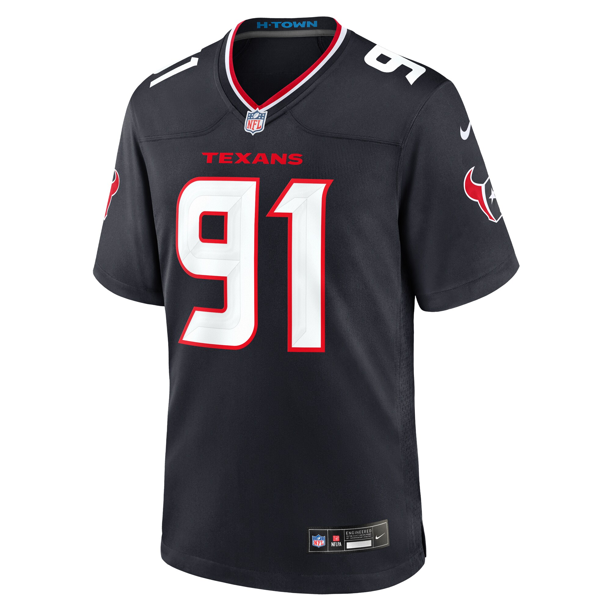 Alternative view of Folorunso Fatukasi Houston Texans Game Jersey - Men's