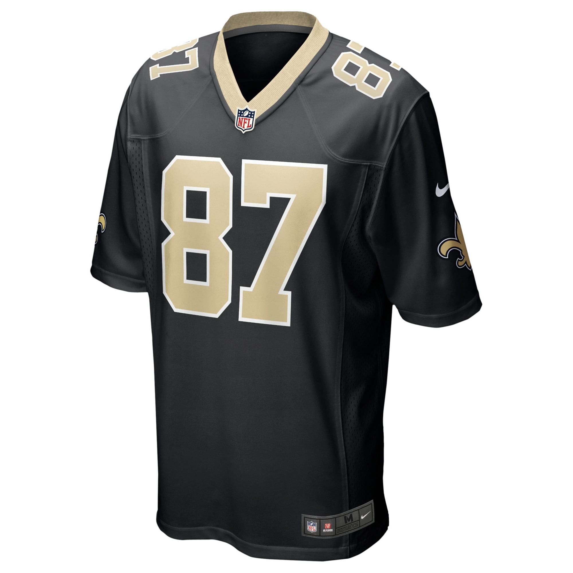 Alternative view of Foster Moreau New Orleans Saints Game Jersey - Men's