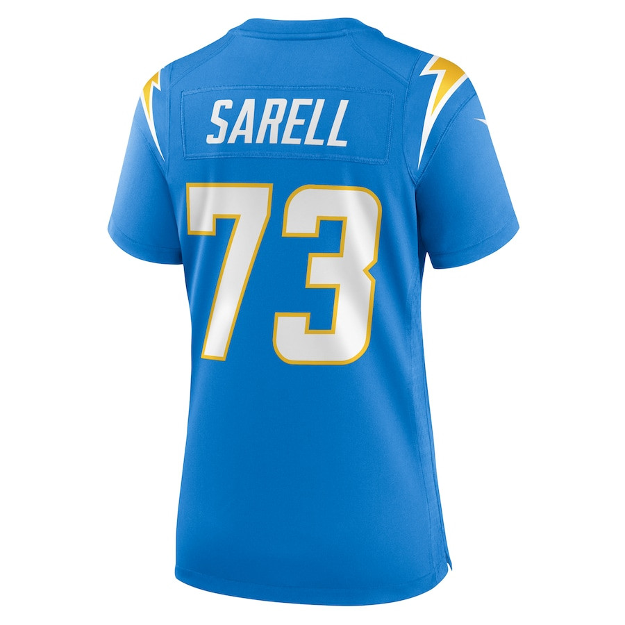 Foster Sarell #73 Los Angeles Chargers Game Jersey - Women's | Powder Blue - Image 3