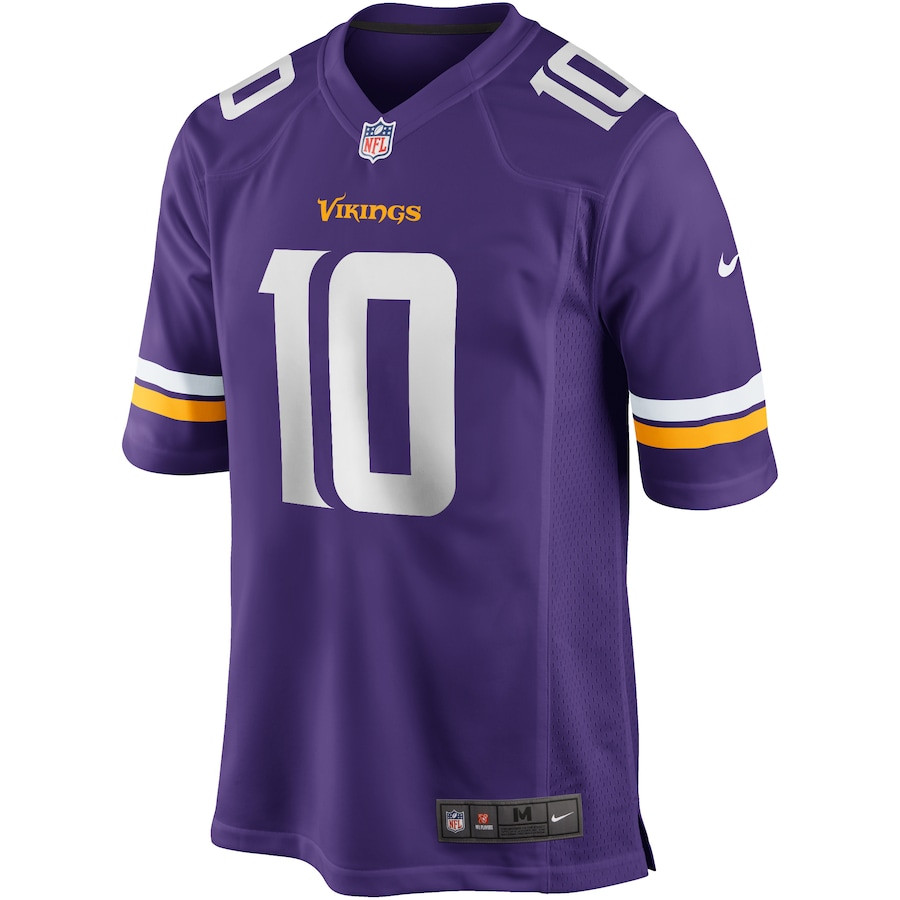 Alternative view of Fran Tarkenton #10 Minnesota Vikings Game Jersey - Men's | Purple