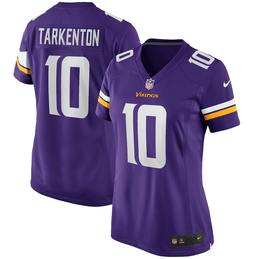 Fran Tarkenton #10 Minnesota Vikings Game Jersey - Women's | Purple