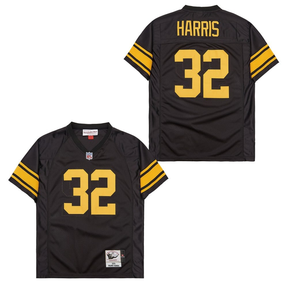 Franco Harris #32 Pittsburgh Steelers Throwback Game Jersey - Men's | Black