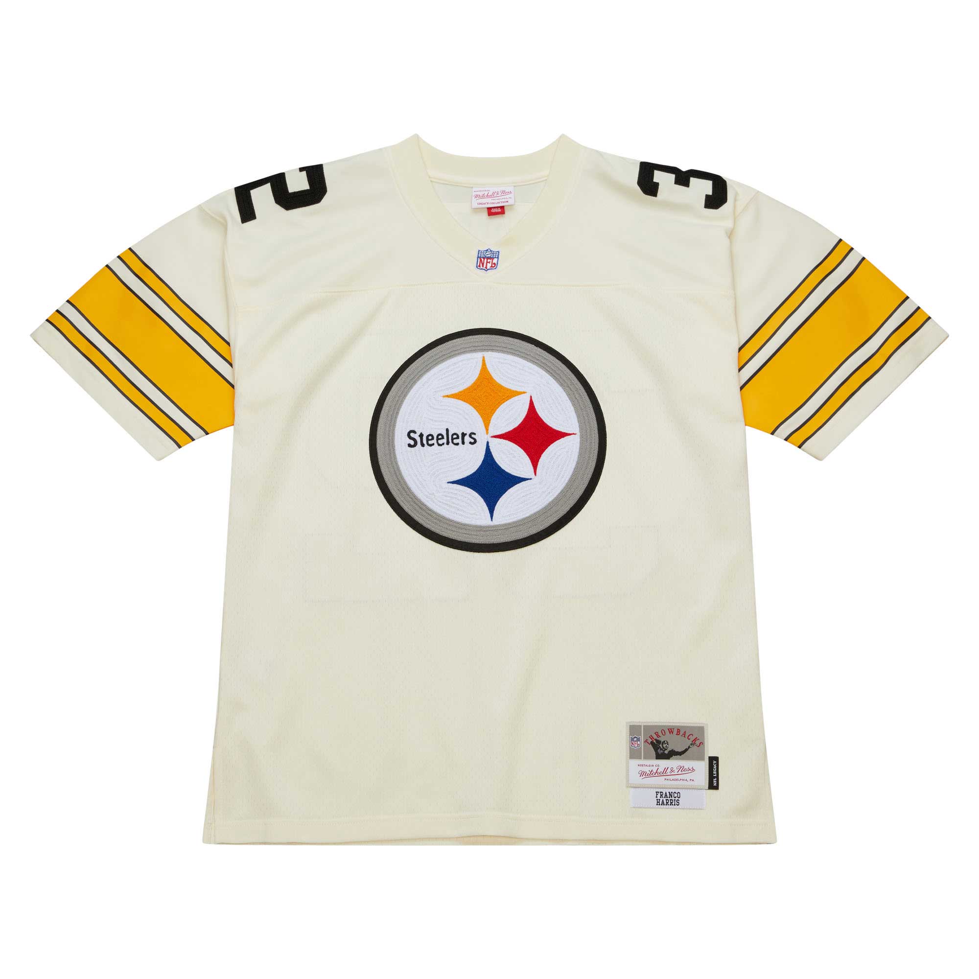 Alternative view of Franco Harris Mitchell & Ness Pittsburgh Steelers Game Jersey - Men's