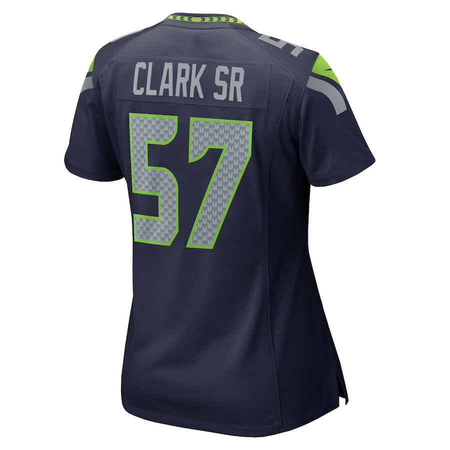 Frank Clark #57 Seattle Seahawks Game Jersey - Women's | College Navy - Image 3