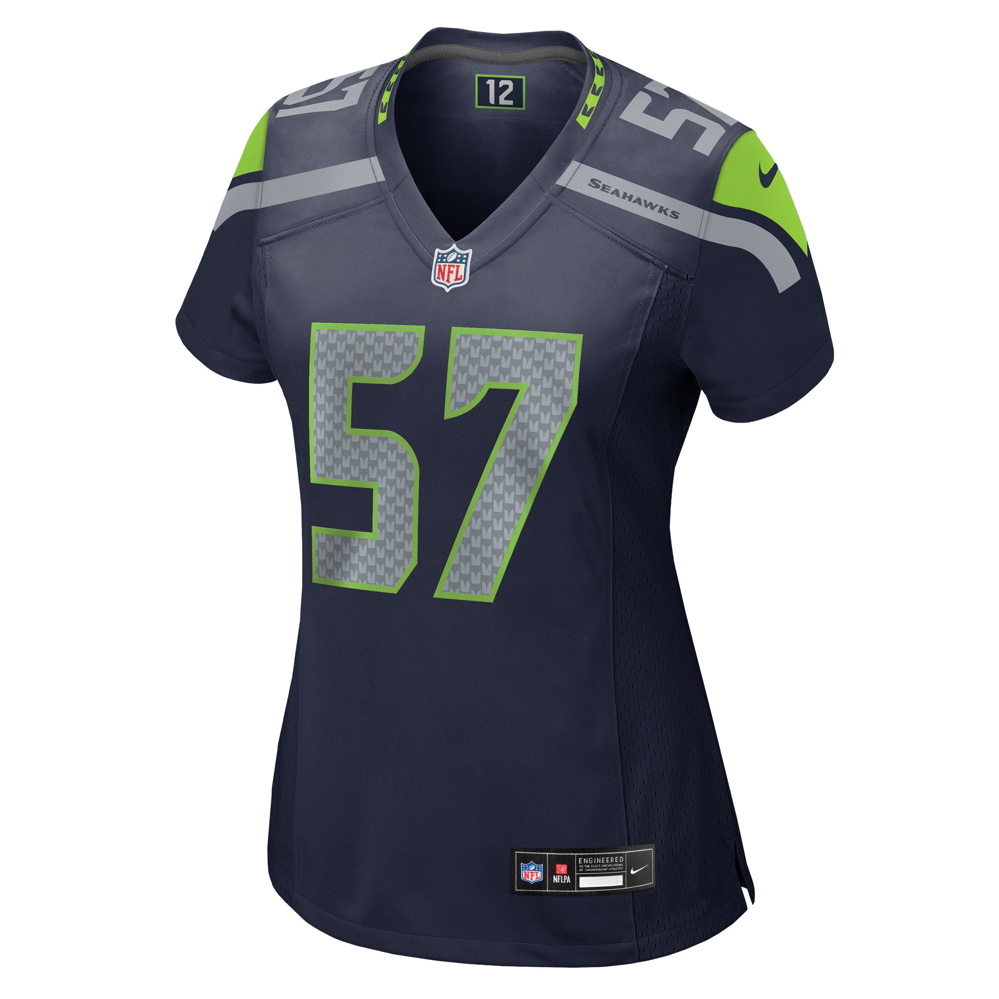Alternative view of Frank Clark Seattle Seahawks Game Jersey - Women's