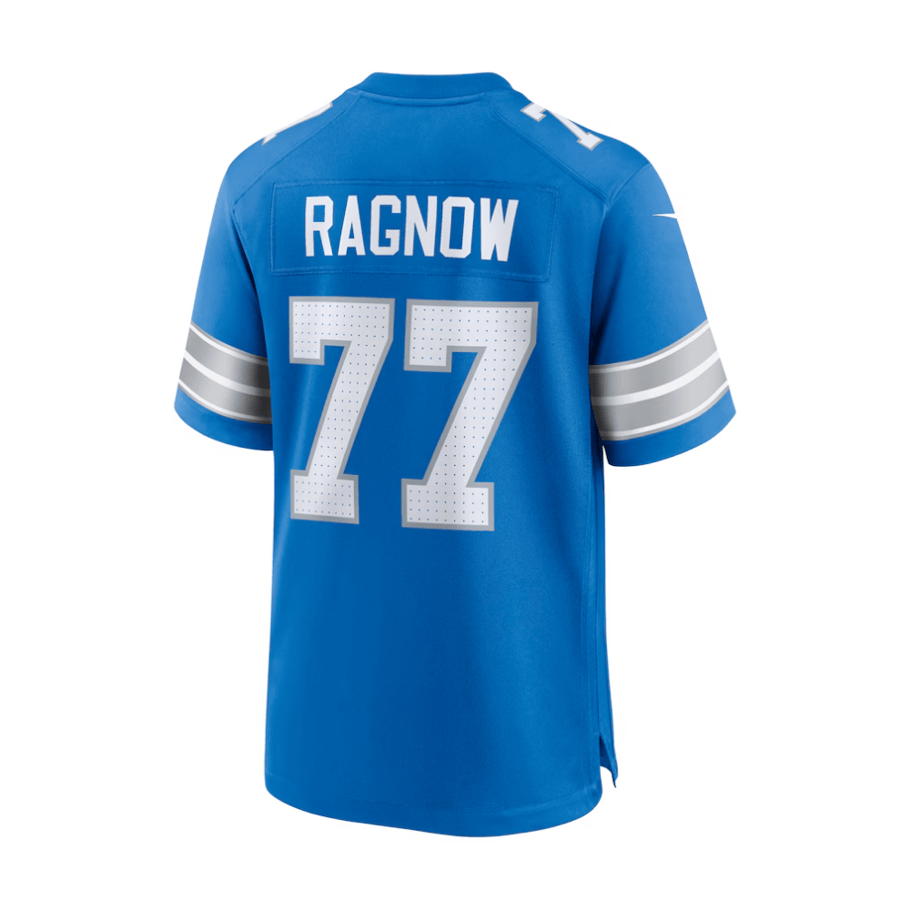 Frank Ragnow #77 Detroit Lions Game Jersey - Men's | Blue - Image 3