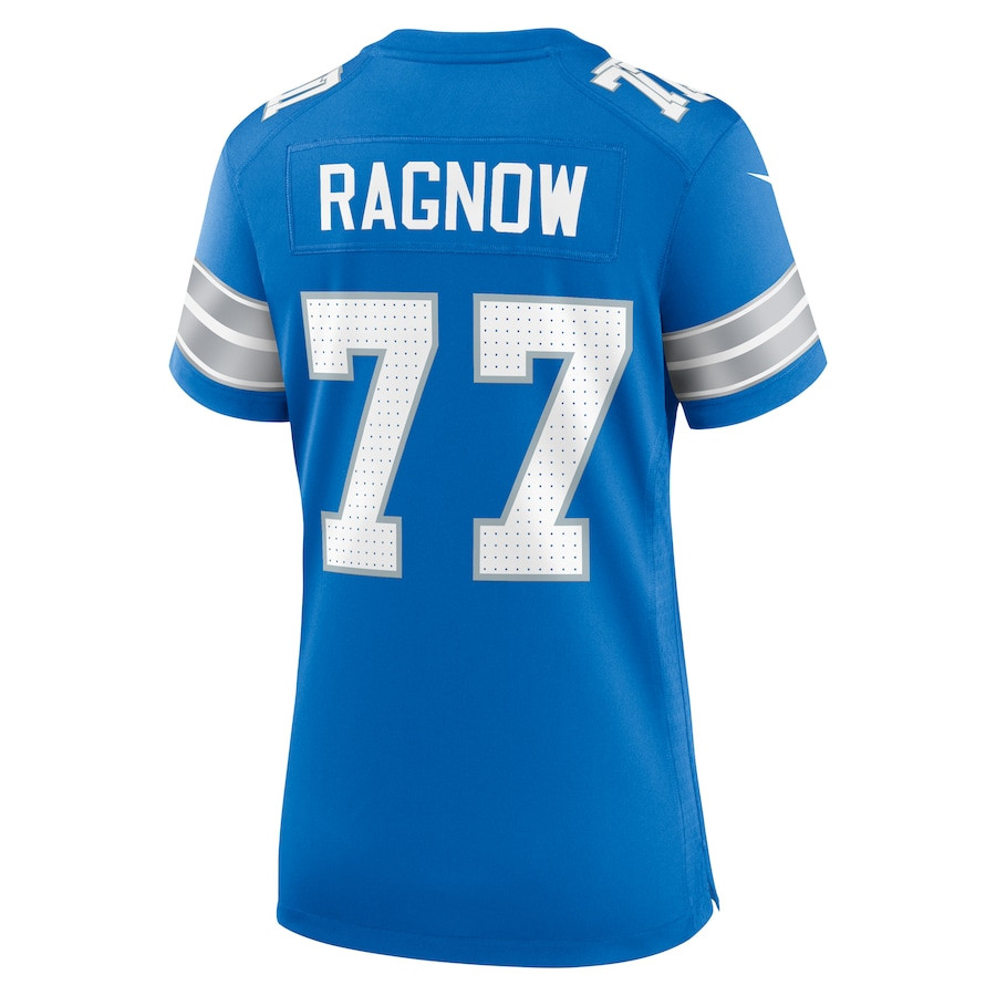 Frank Ragnow #77 Detroit Lions Game Jersey - Women's | Blue - Image 3