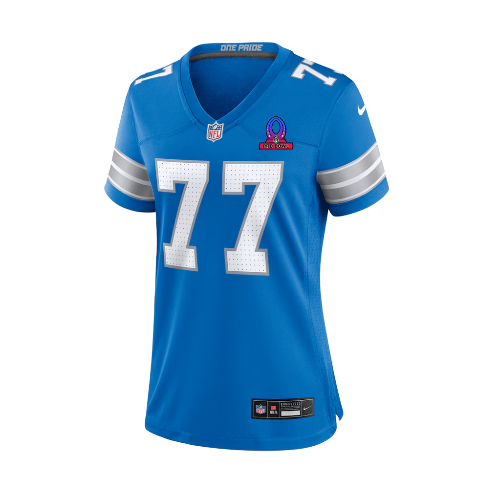 Frank Ragnow #77 Detroit Lions Game Jersey - Women's | Blue - Image 3