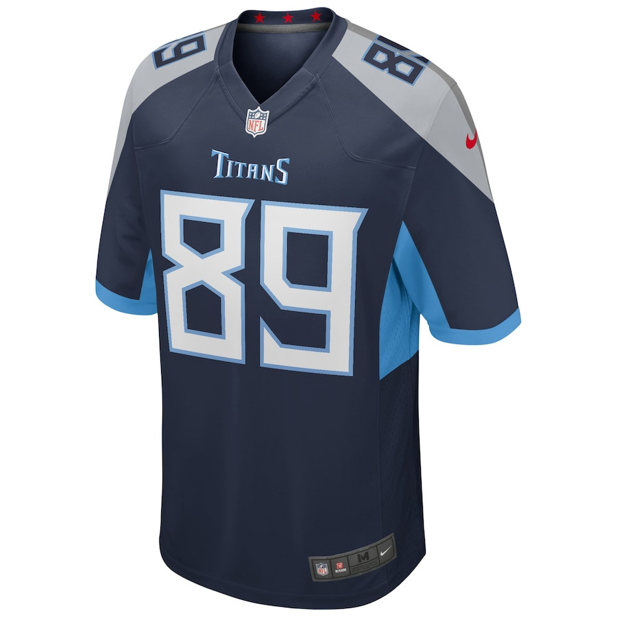 Alternative view of Frank Wycheck #89 Tennessee Titans Game Jersey - Men's | Navy