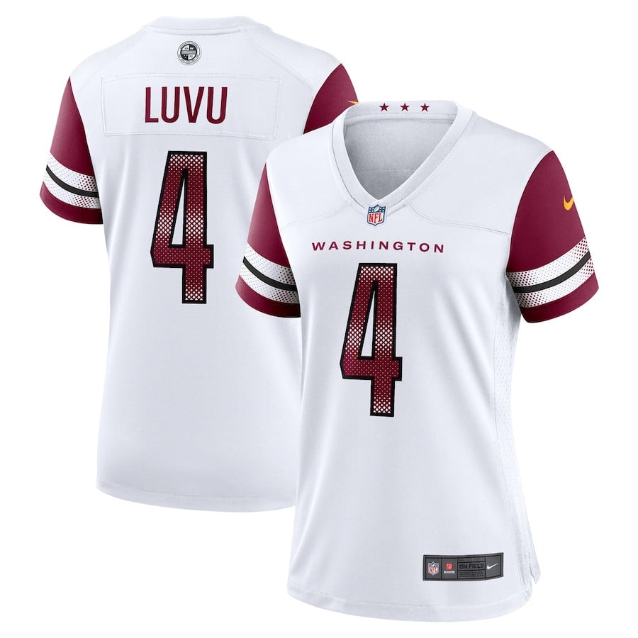 Frankie Luvu #4 Washington Commanders Game Jersey - Women's | White
