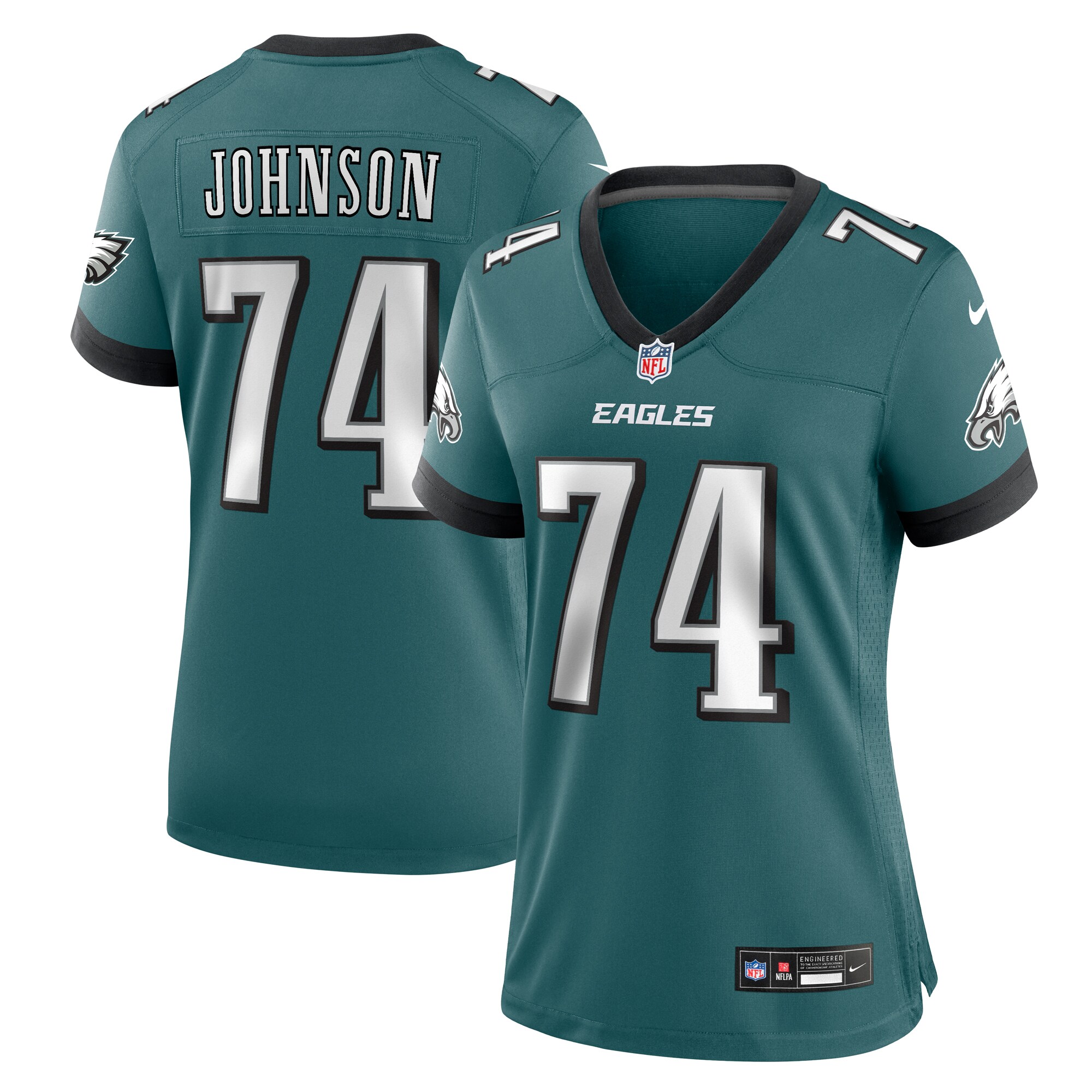 Fred Johnson Philadelphia Eagles Game Jersey - Women's