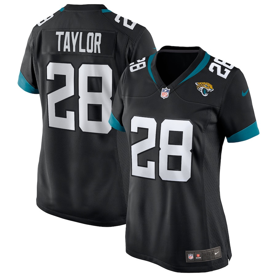 Fred Taylor #28 Jacksonville Jaguars Game Jersey - Women's | Black