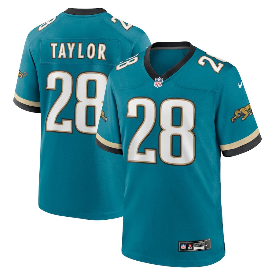 Fred Taylor #28 Jacksonville Jaguars Throwback Game Jersey - Men's | Teal