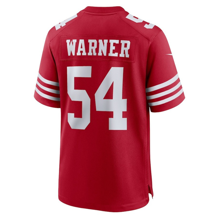 Fred Warner #54 San Francisco 49ers Game Jersey - Men's | Scarlet - Image 3