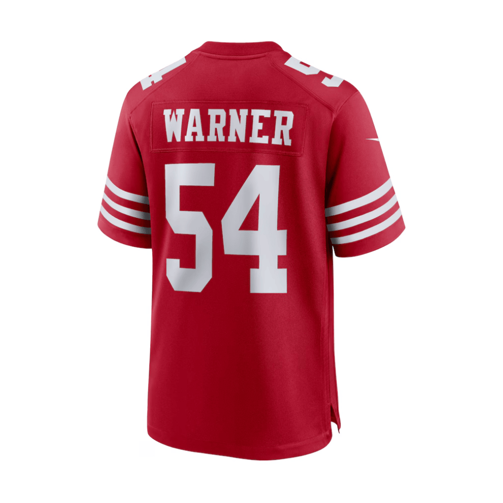 Fred Warner #54 San Francisco 49ers Game Jersey - Men's | Scarlet - Image 3