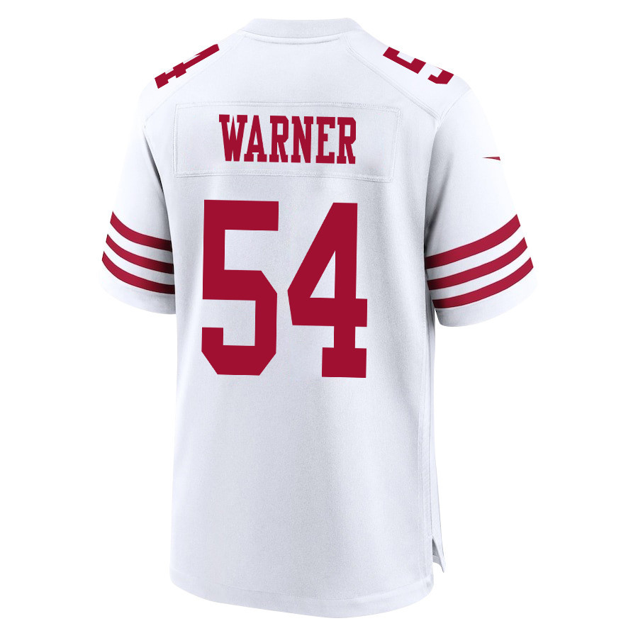 Fred Warner #54 San Francisco 49ers Game Jersey - Men's | White - Image 3