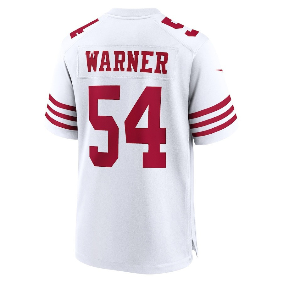 Fred Warner #54 San Francisco 49ers Game Jersey - Men's | White - Image 3