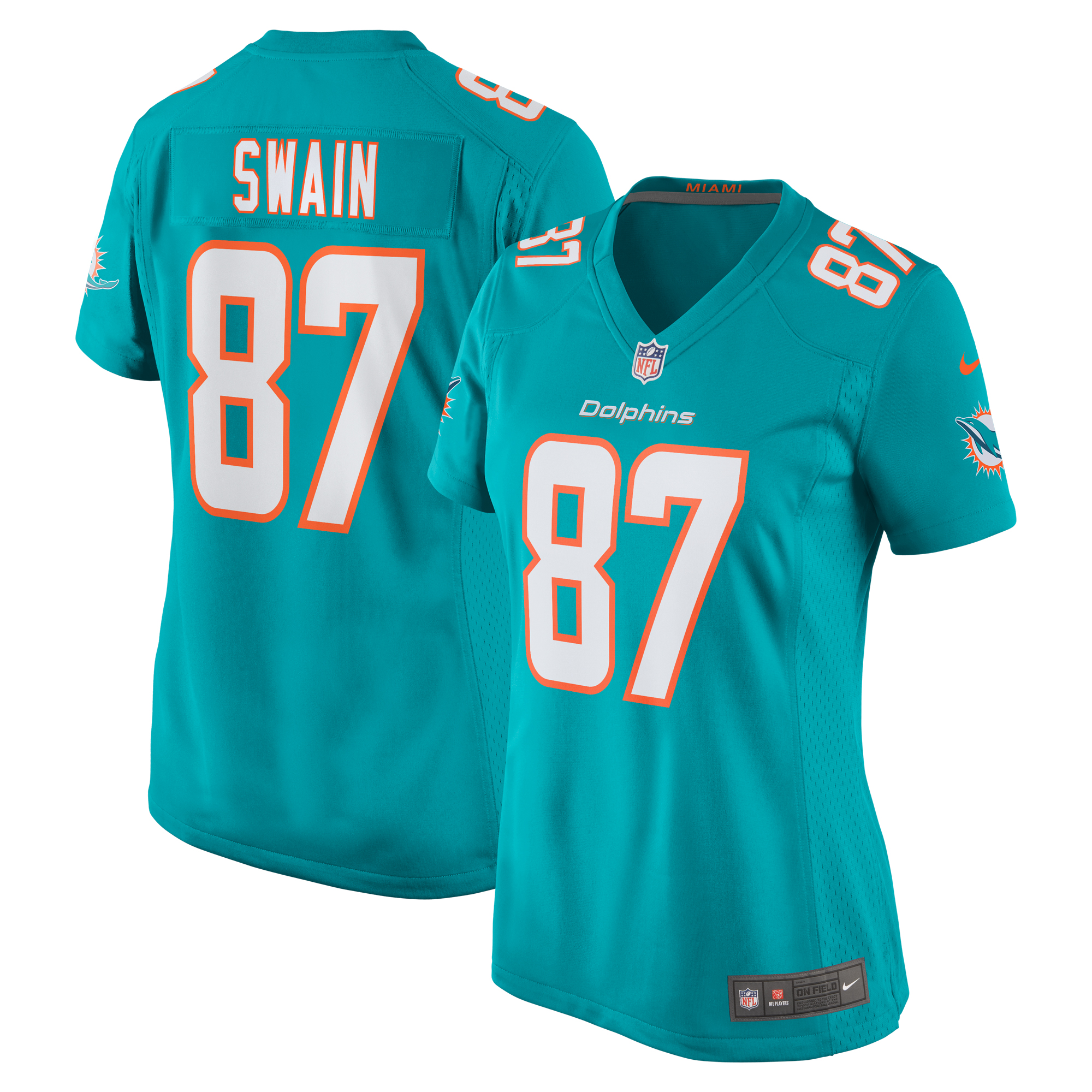 Freddie Swain Miami Dolphins Game Jersey - Women's