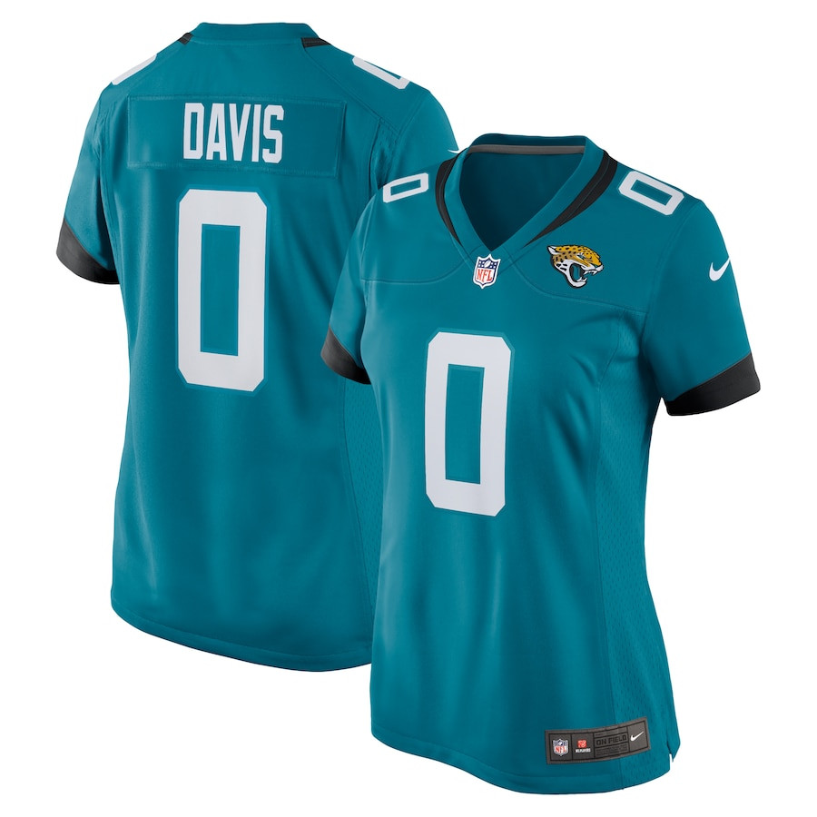 Gabe Davis #0 Jacksonville Jaguars Game Jersey - Women's | Teal