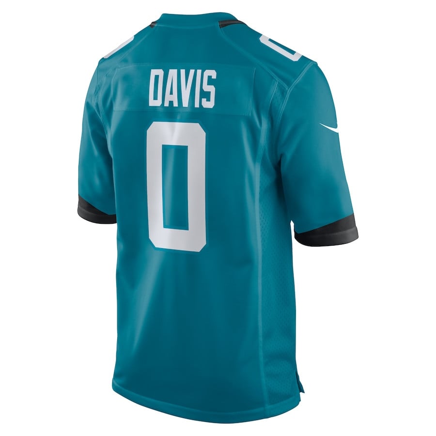 Gabe Davis #5 Jacksonville Jaguars Game Jersey - Men's | Teal - Image 3