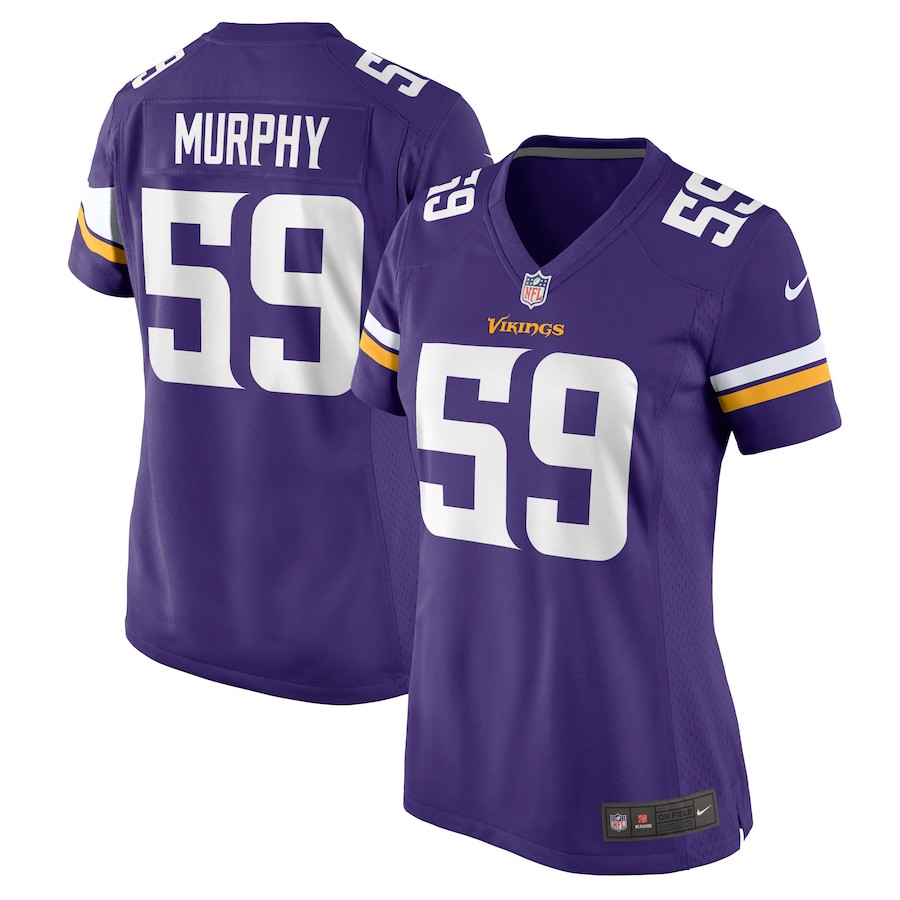 Gabriel Murphy #59 Minnesota Vikings Game Jersey - Women's | Purple