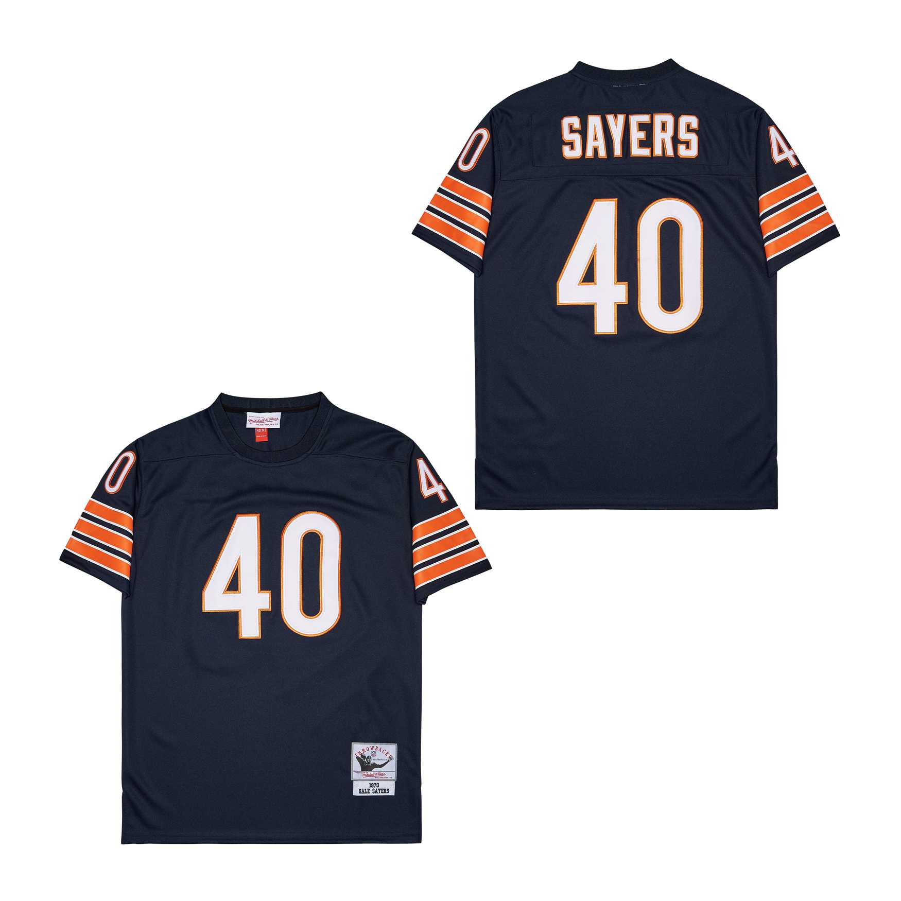Gale Sayers #40 Chicago Bears Throwback Game Jersey - Men's | Dark Navy