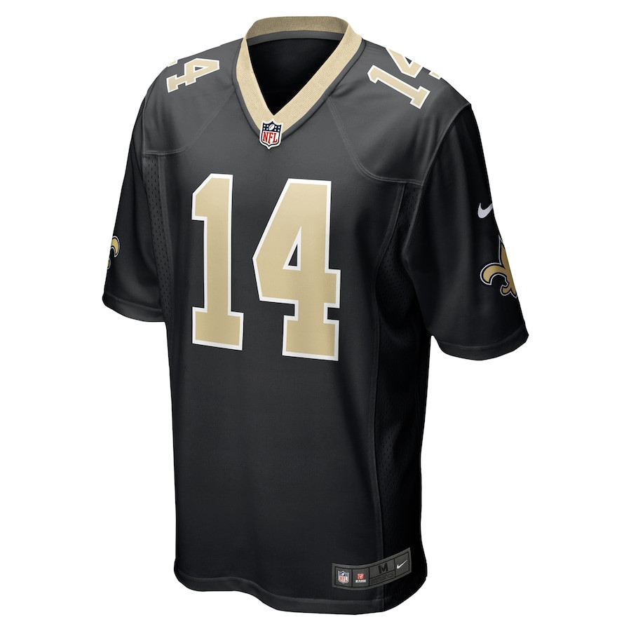 Alternative view of Ga'Quincy McKinstry #14 New Orleans Saints Game Jersey - Men's | Black