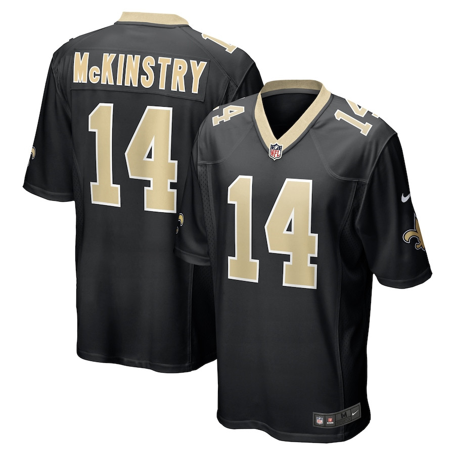 Ga'Quincy McKinstry #14 New Orleans Saints Game Jersey - Men's | Black