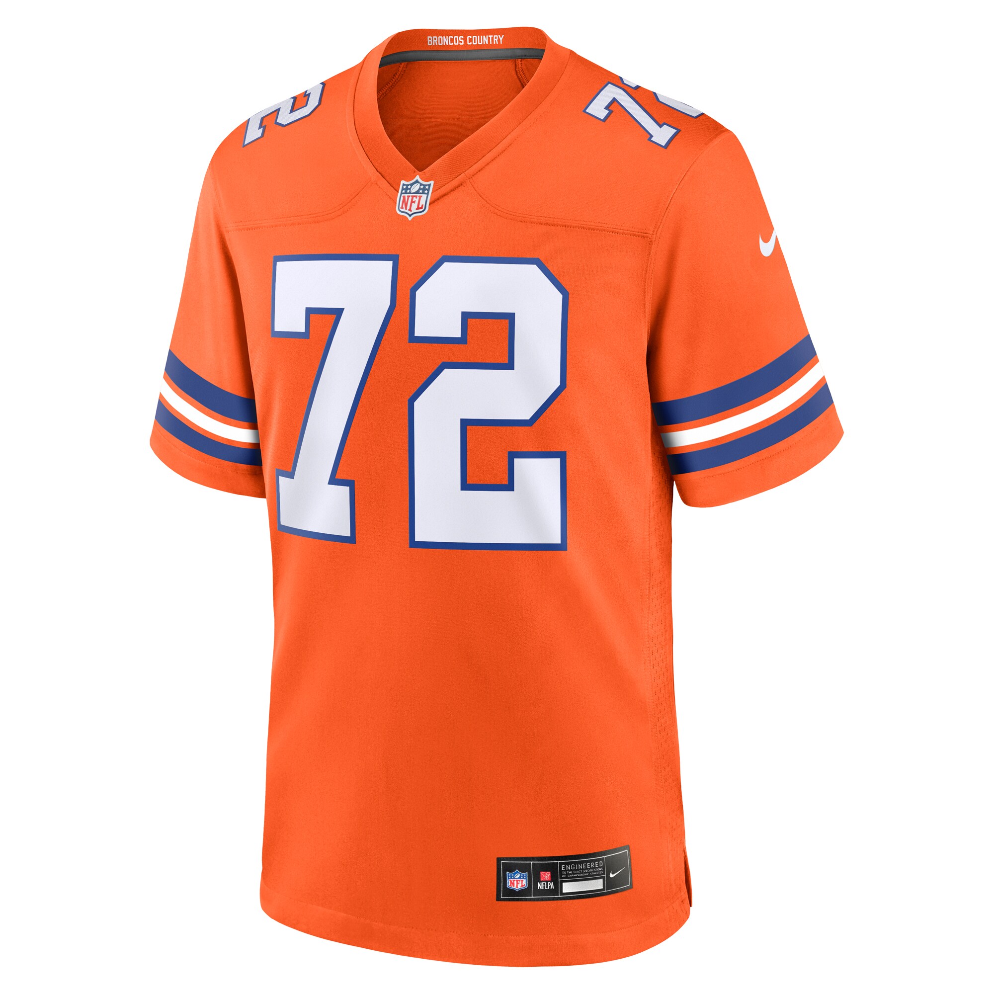 Alternative view of Garrett Bolles Denver Broncos Throwback Game Jersey - Men's