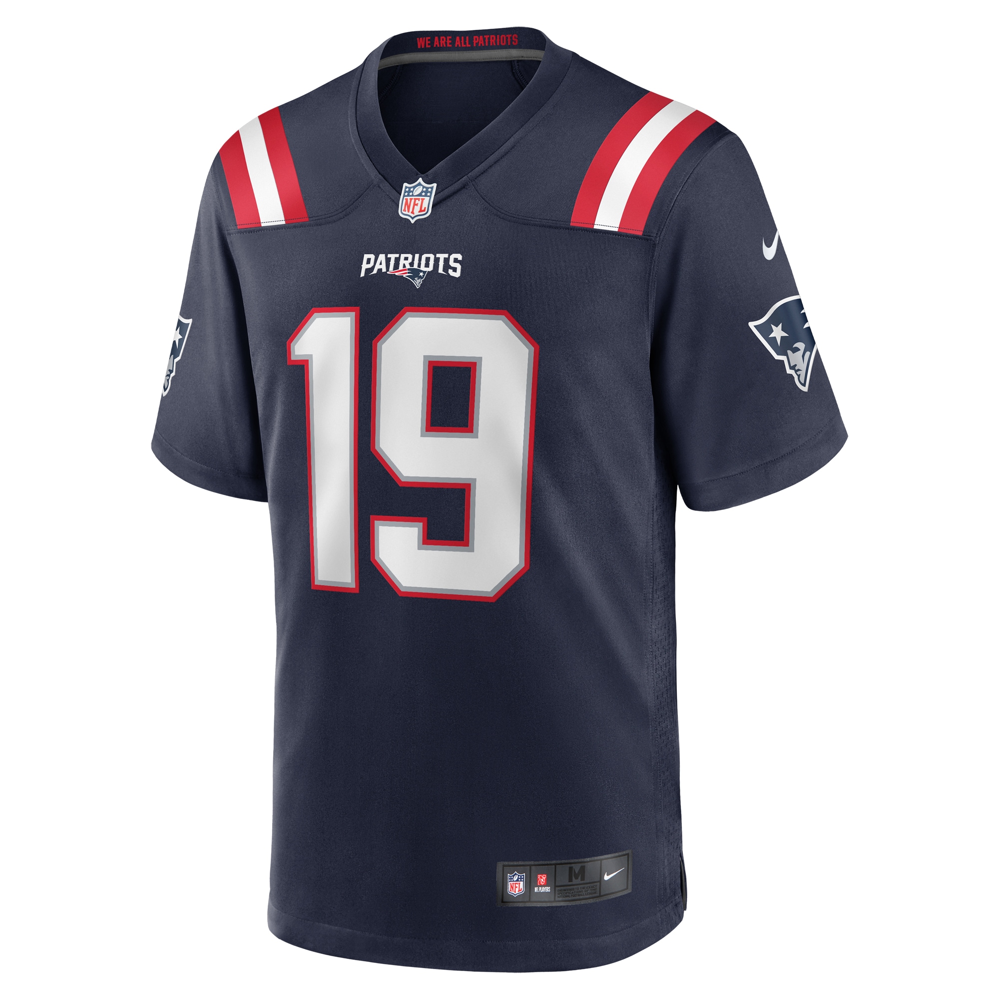 Alternative view of Garrett Gilbert New England Patriots Game Jersey - Men's