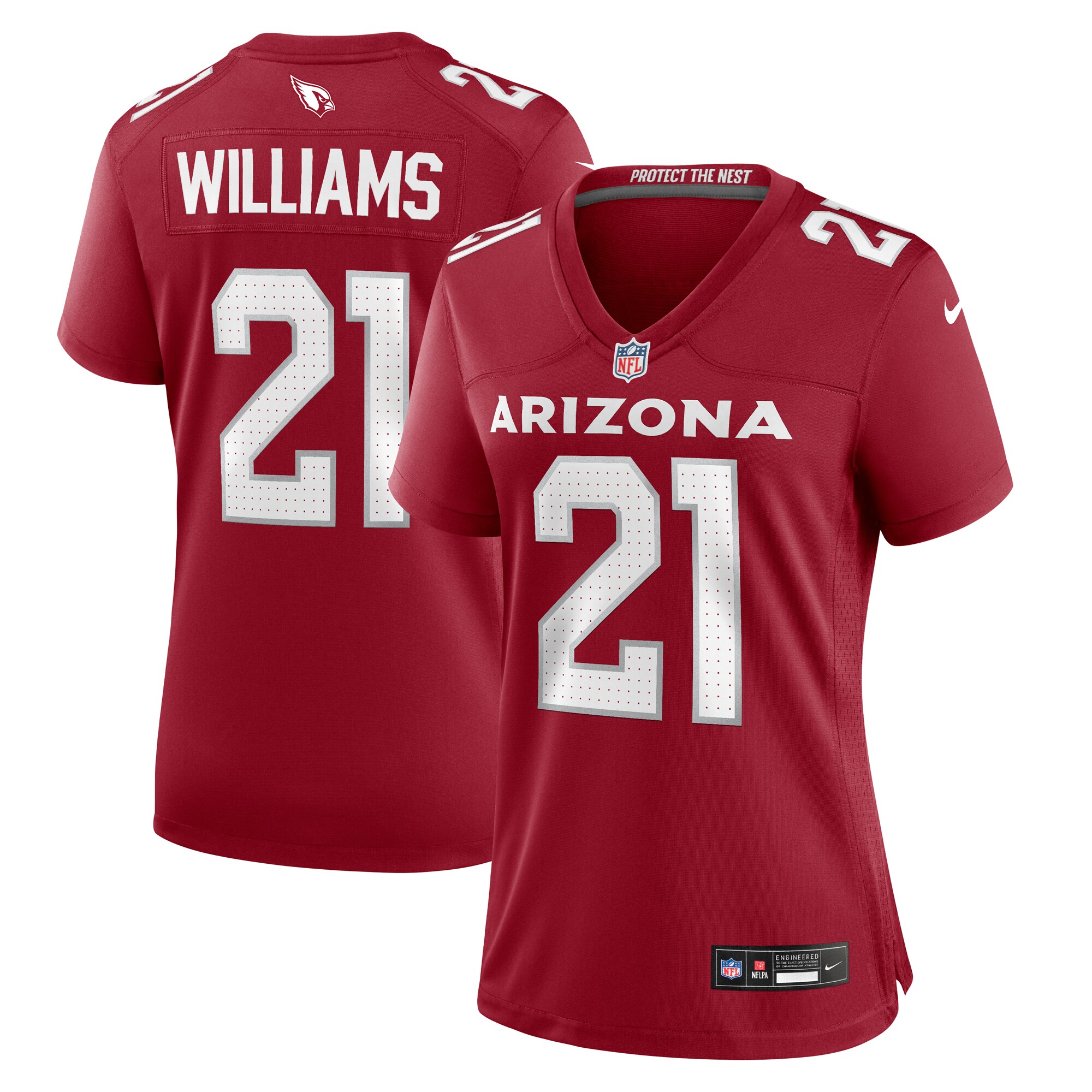 Garrett Williams Arizona Cardinals Game Jersey - Women's