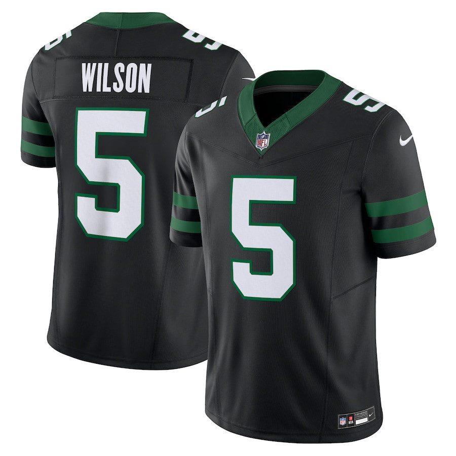 Garrett Wilson #5 New York Jets Alternate Vapor F.U.S.E. Limited Jersey - Men's | Legacy Black