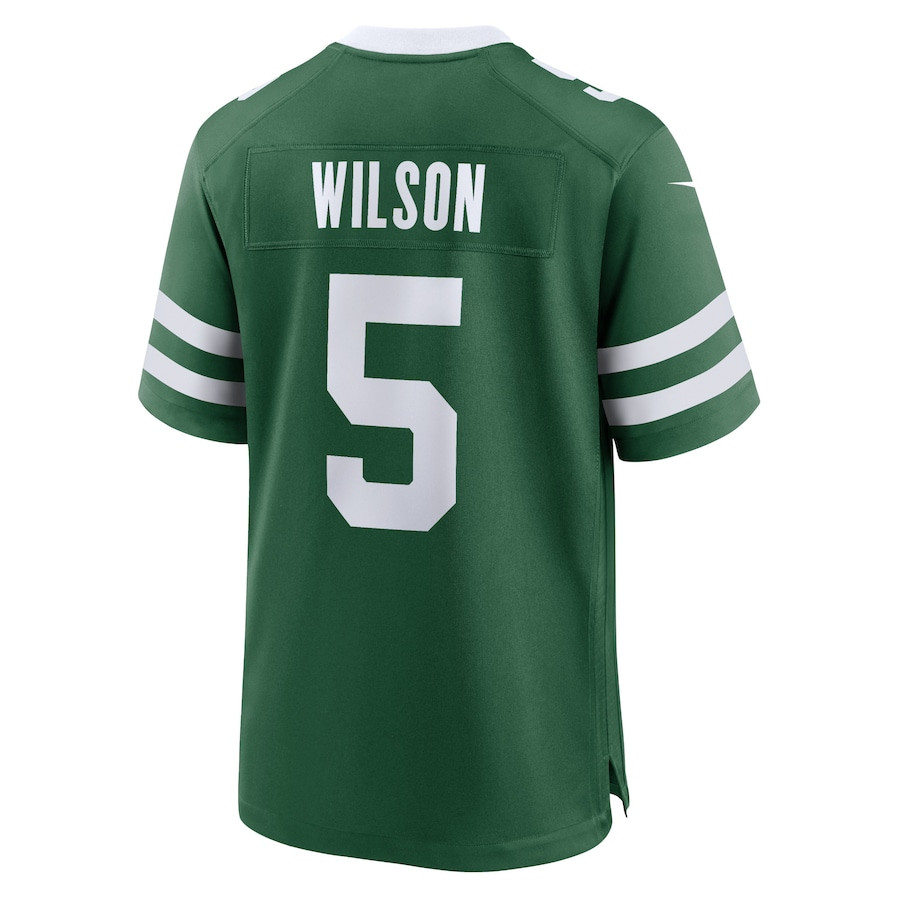 Garrett Wilson #5 New York Jets Game Jersey - Men's | Legacy Green - Image 3